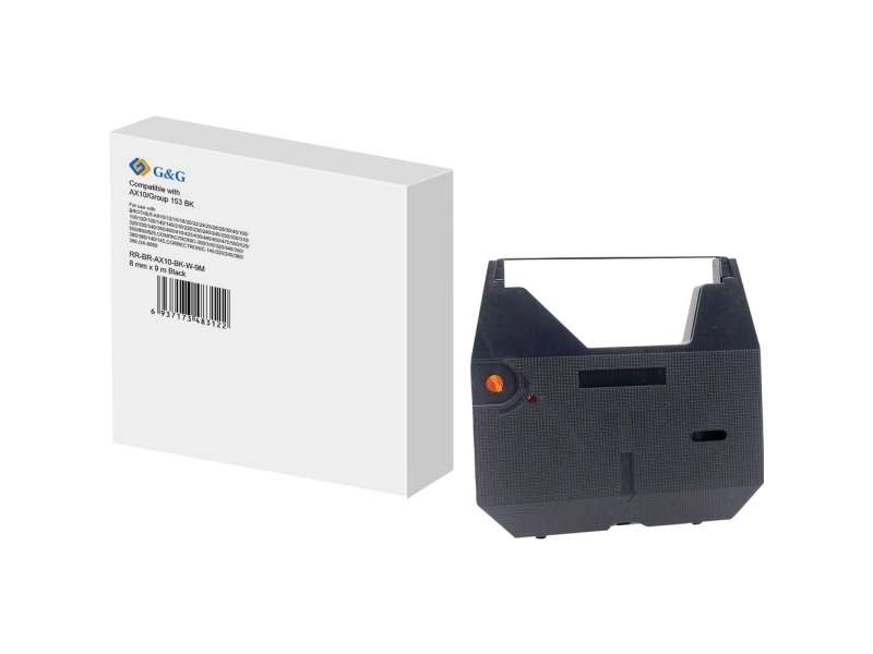 G&G färgband RR-BR-AX10-BK-W-9M för Brother-skrivare Svart 1 st | Skrivare - Bläck, toner & förbrukningsvaror - Färgband | GameStuff