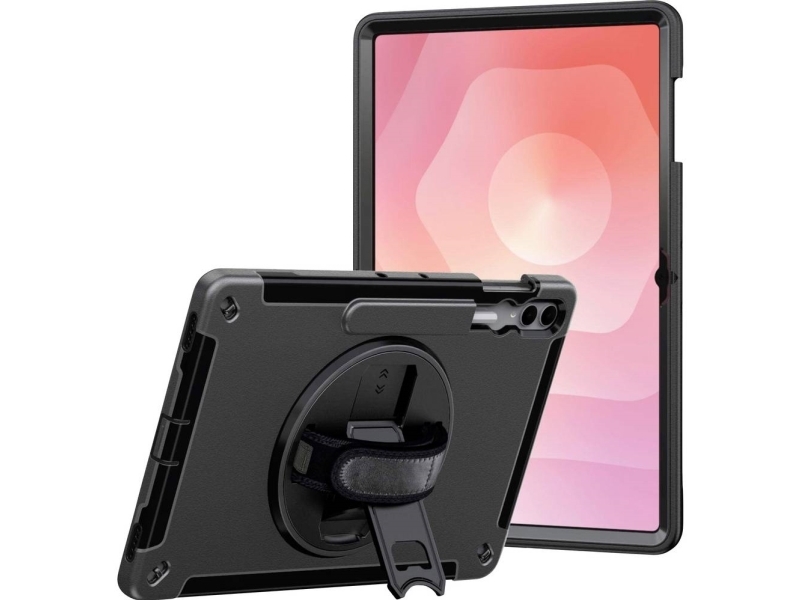 Jt Berlin Rugged Kickstand & Handstrap Tablet-Cover Samsung Galaxy Tab S11 Ultra, Galaxy Tab S10 Ultra, Galaxy Tab S9 Ultra, Galaxy Tab S8 Ultra Sort