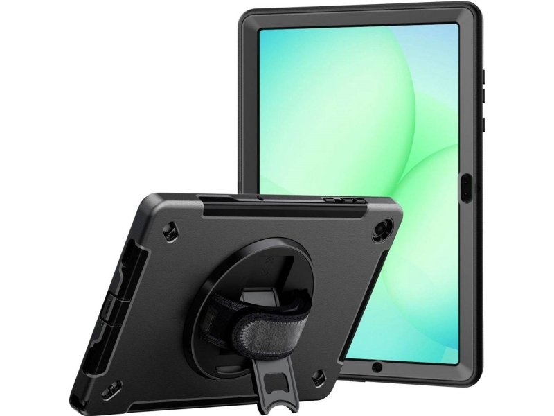 Jt Berlin Rugged Kickstand & Handstrap Tablet-Cover Samsung Galaxy Tab A11+ (2025) Backcover Sort