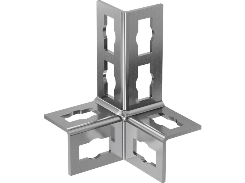 Fischer Pfuf 3D A4 Monteringsvinkel Rustfrit Stål 577095 10 Stk
