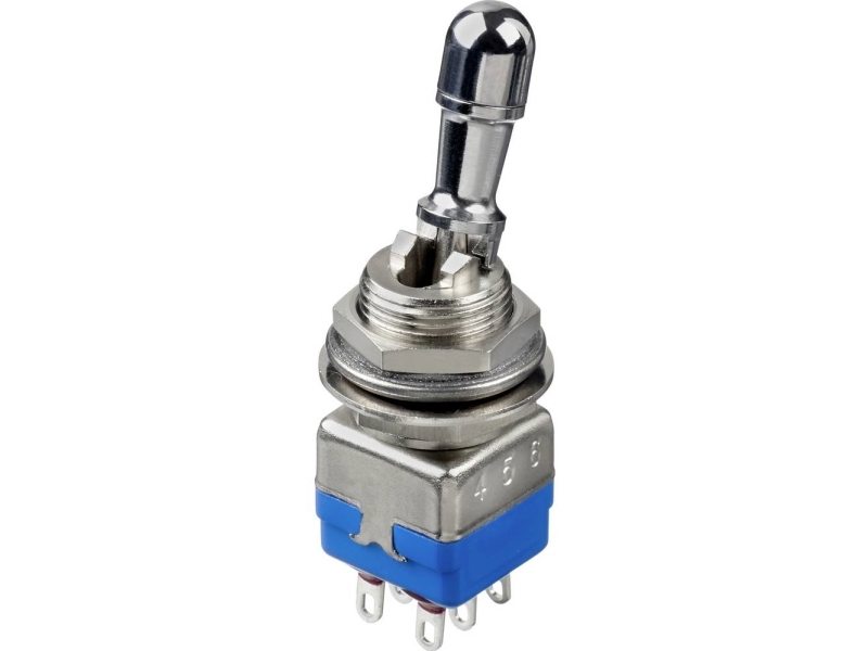 Apem 12146A-2V Serie 12000 Kippschalter 2 X On/On Rastend 1 Stk