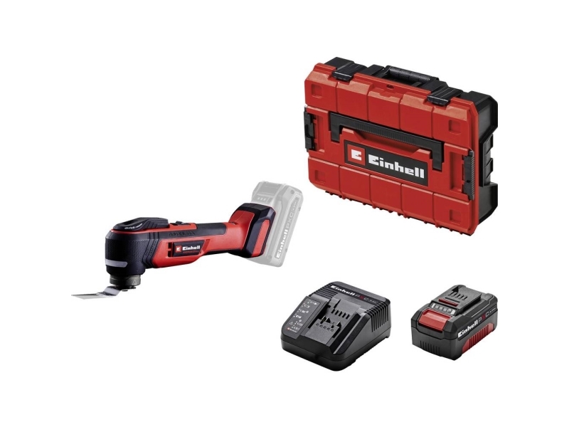 Einhell Professional Tp-Mg 18 Li Bl Set 4326759 Akku-Multifunktionswerkzeug Bürstenlos, Inkl. Akku, Inkl. Ladegerät, Inkl. Koffer, Inkl. Schnellspann