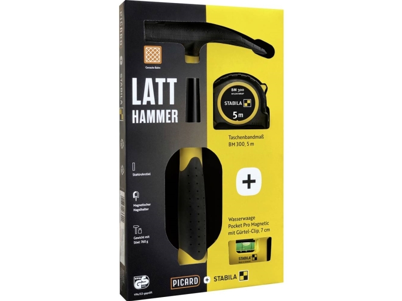 Picard 0070080-001 Hammer-Sæt Ergonomisk Greb Din 7239 3 Stk