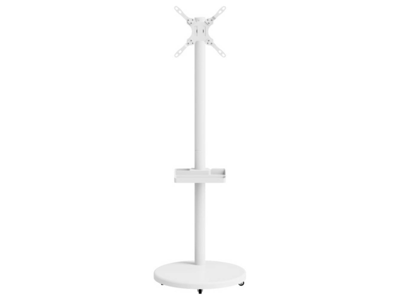 Reflecta TV-teline 43P-2020T valkoinen TV-teline 43,2 cm (17) - 109,2 cm (43) Vippebar, Bevægelig, Kan roteres, Højdeindstilling Hylde til udstyr