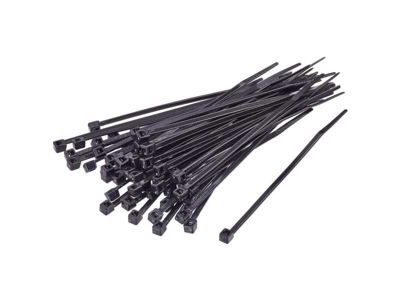 Tru Components Tc-Bt-200-4.8-Uvb Kabelbinder 200 Mm 4,8 Mm Schwarz Uv-Witterungsbeständig, 100 Stk