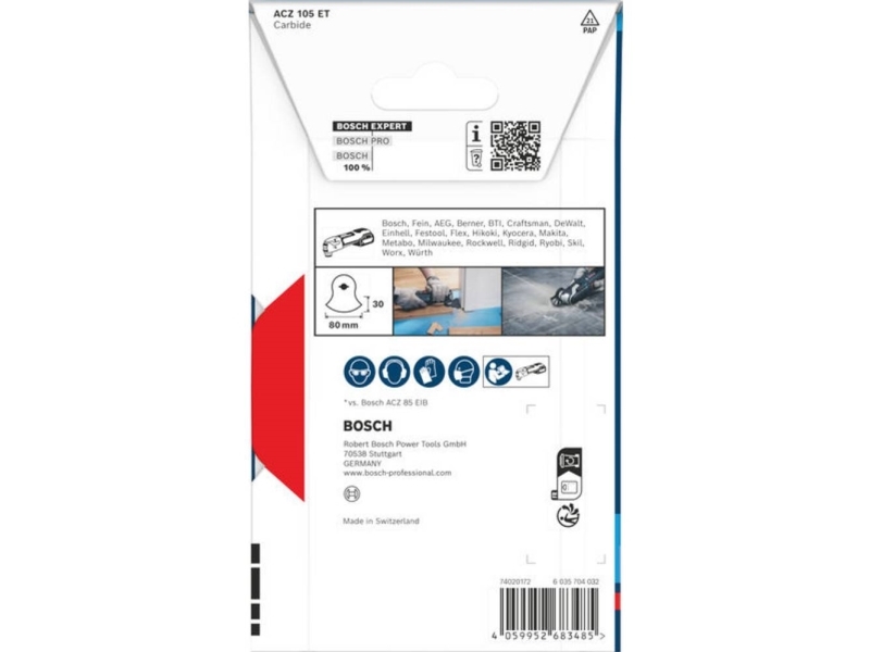 Bosch Zubehör 2608902059 Hartmetall Multitool-Sägeblätter 1 Stk