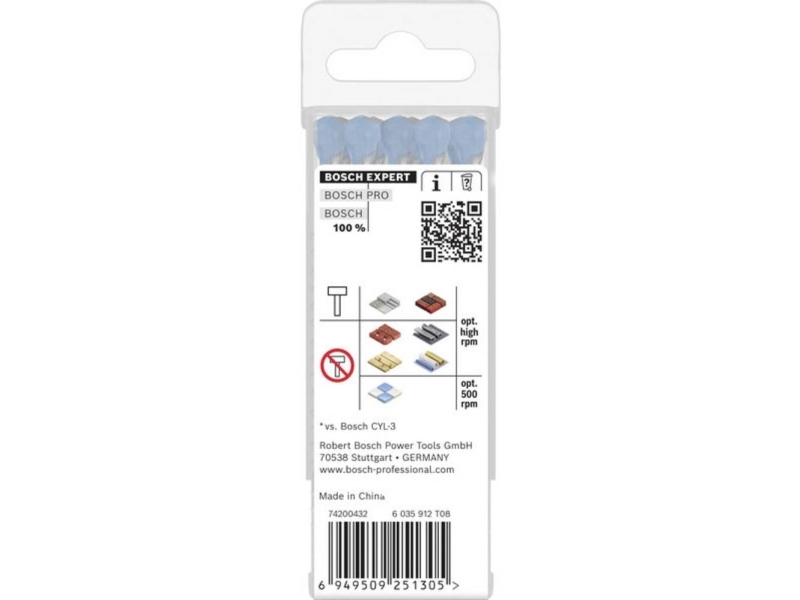 Bosch Zubehör 2608902285 Multibor 7 Mm, Gesamtlänge 100 Mm, 10 Stk