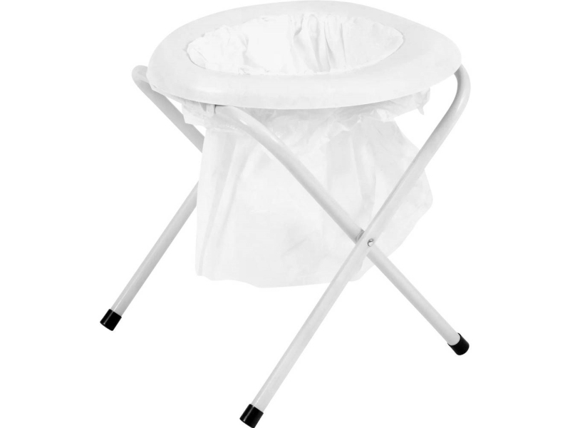 Highlander Transportabelt Toilet Klapstol Hvid Fur004