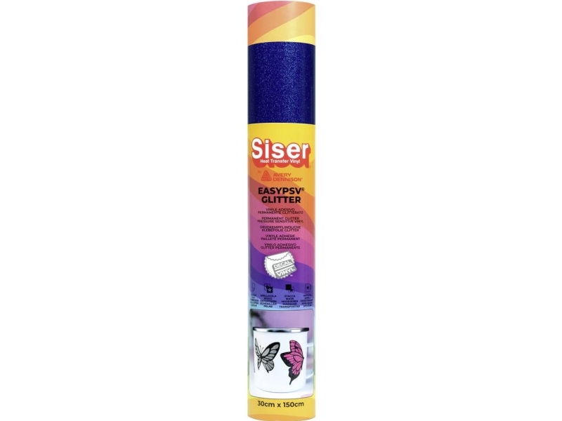 Siser selvklæbende glitterfolie Marineblå