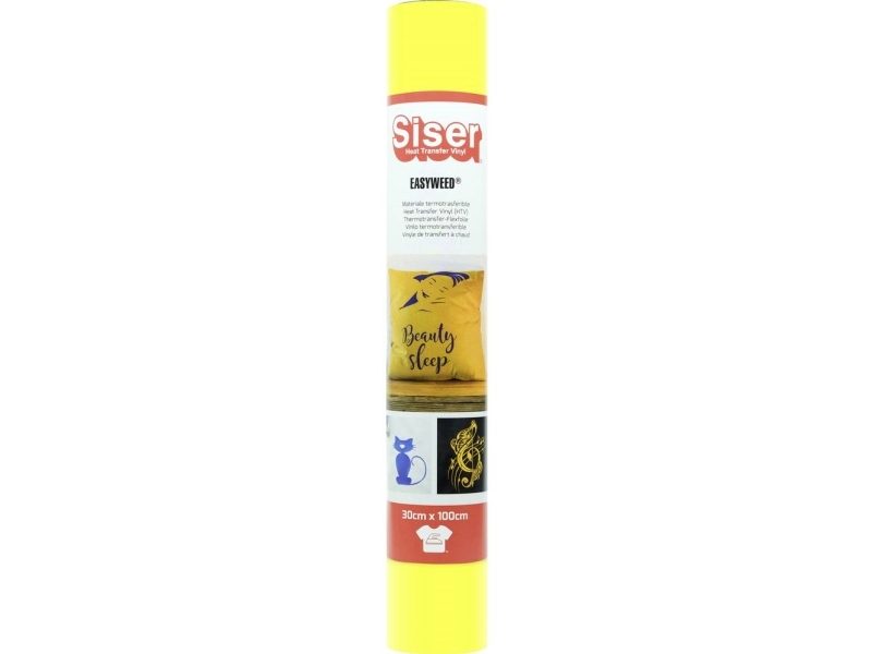 Siser Fluo Transferfolie Folie Skærebredde 30 Cm Gul