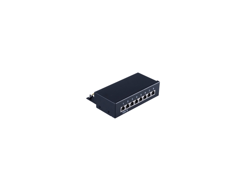 S/Conn Maximum Connectivity Patchfeld-Cat 6 Patchpanel, Geschirmt, 8 Ports (75059)