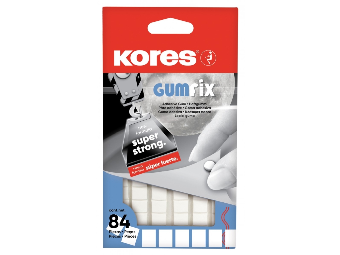 Kores 31600, Gummi, Häftmassa, 84 styck, Kuvert | Kontorsmaterial - Lim - Övriga | GameStuff