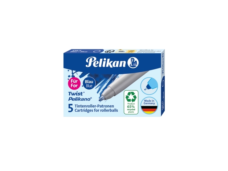 Pelikan 824682, Sininen, Pallokärkikynä, Monivärinen, 5 kpl, Laatikko, Saksa