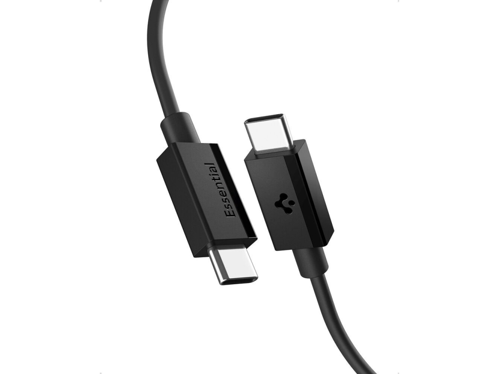 Spigen Aca08720, 2 M, Usb C, Usb C, Usb 2.0, 0,48 Gbit/Sec, Schwarz
