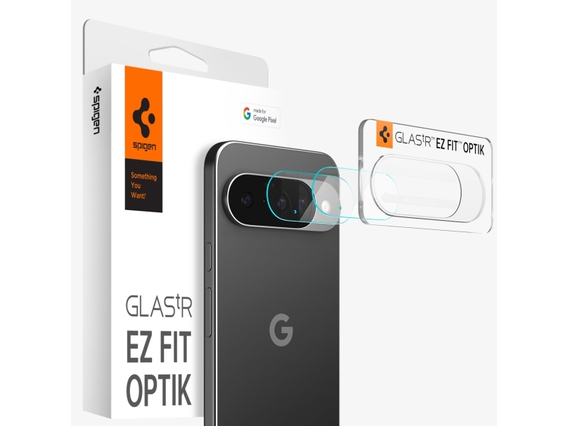 Spigen Optik EZ Fit, Google, Pixel 10 Pro, Støvresistent, Ridseresistent, Transparent, 2 stk