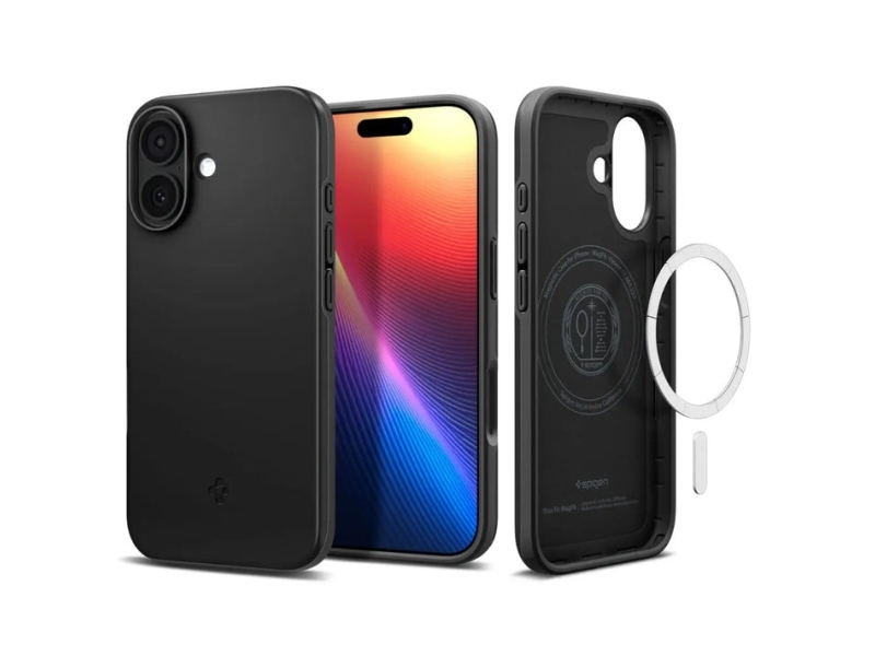 Spigen Iphone 17 Case Thin Fit Magfit, Cover, Apple, Iphone 17, 16 Cm (6.3"), Transparent, Weiß