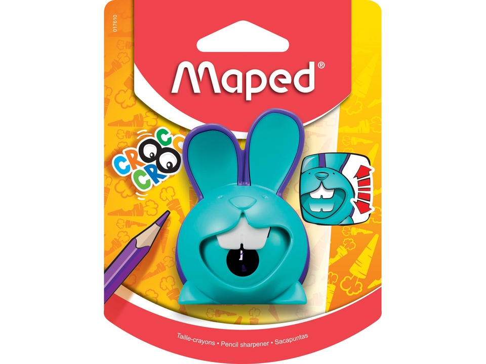 Maped 017690, Manuel blyantspidser, Blå, 3 År, 8 mm, 1 stk