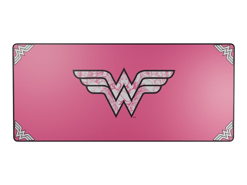 Lexip Warner Bros. - Musmatta - flexibel mjuk mikrostrukturerad yta - XXL-storlek - Wonder Woman - pink edition | Spel - Gamingmöss & Tangentbord - Gaming möss | GameStuff