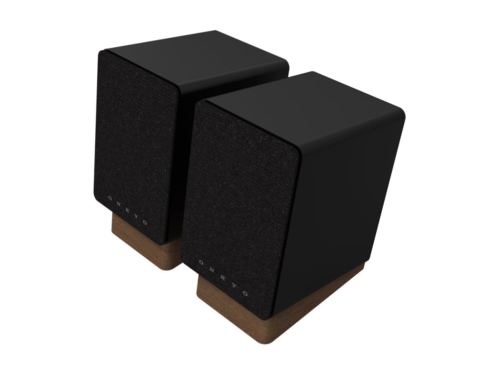 Onkyo GX-10DB - Creator Series - højttalere - boghylde - trådløs - Bluetooth - 30 Watt (Total) - 2-vejs - sort