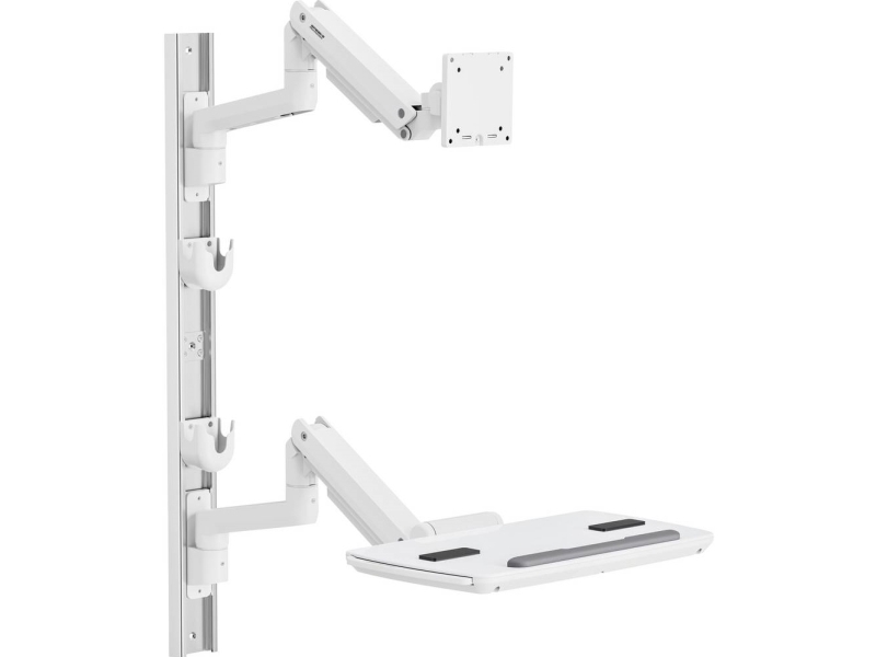 Speaka Professional Monitor-Wandhalterung Sp-Mm-961 17-49 Zoll Weiß Höhenverstellbar Schwenkbar Neigbar Vesa