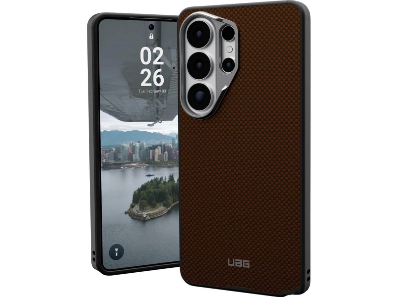 Urban Armor Gear Fibr Armr Case Samsung Galaxy S26 Ultra Orange, Charcoal Magsafe-Kompatibel, Med Magnetmodul 214545119732