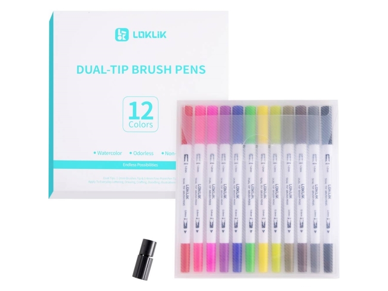 Loklik dubbla spetsar penselblyertspenna | Skola & Hobby - Konstmaterial - Borstar | GameStuff