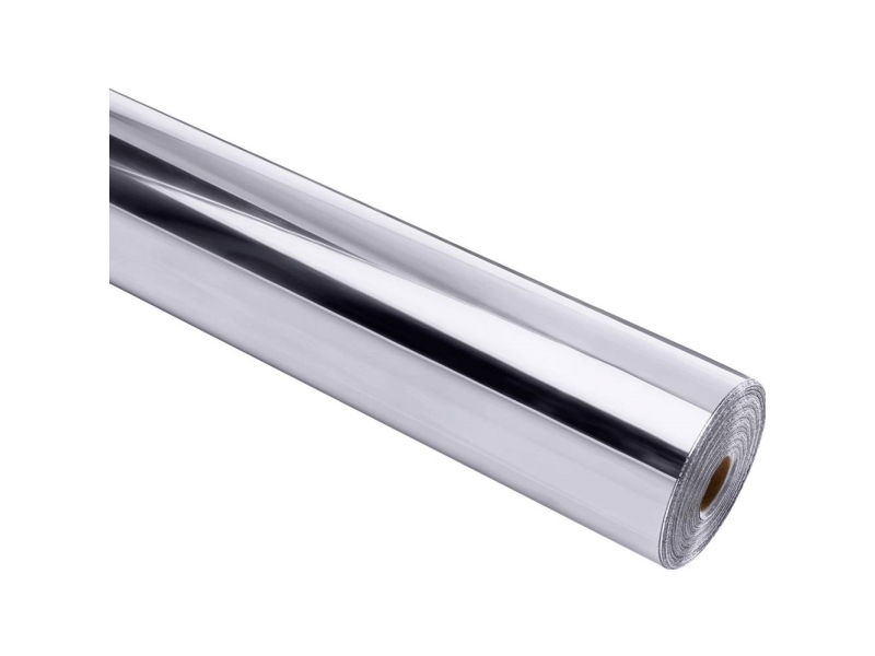 Lipni metalizuota veidrodinė plėvelė LOKLiK PRM-14590, sidabro atspalvio, 30,5 x 180 cm