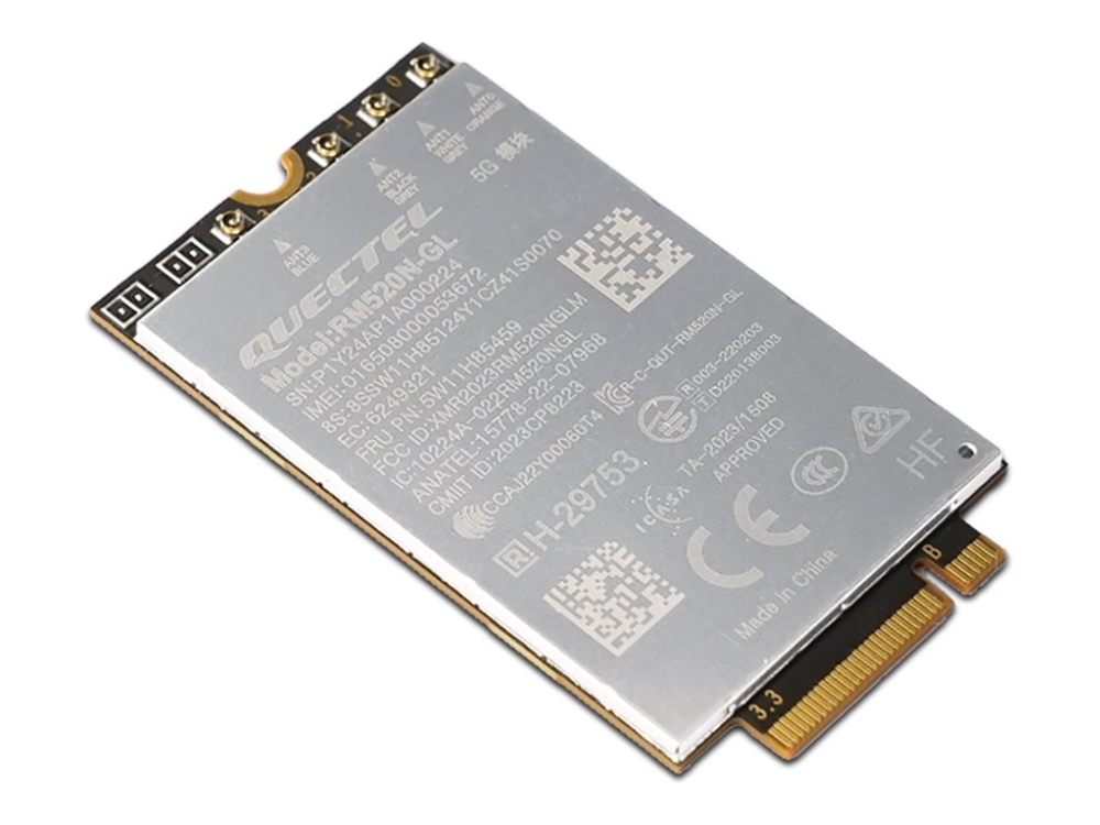 Quectel RM520N-GL - Trådløs mobilmodem - 5G - M.2 Card - for ThinkPad X1 2-in-1 Gen 10 21NU