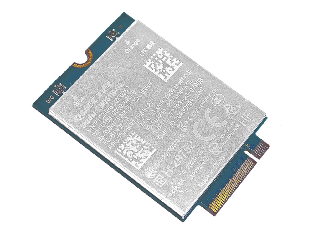 Quectel EM061K-GL - Trådløs mobilmodem - 4G LTE Advanced - M.2 Card - for ThinkPad L13 2-in-1 Gen 6 21R8  T16 Gen 4 21QN