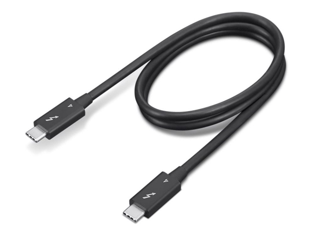 Lenovo - Thunderbolt kabel - USB-C (han) til USB-C (han) - Thunderbolt 4 - 70 cm - 8K60 Hz support, 4K60 Hz support - sort