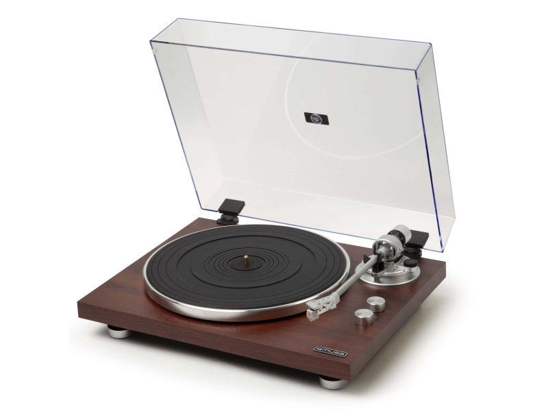 Muse MT-109 BTO, Automatisk, Valnød, Aluminium, 33,45 rpm, Dreje, J-formet tonearm