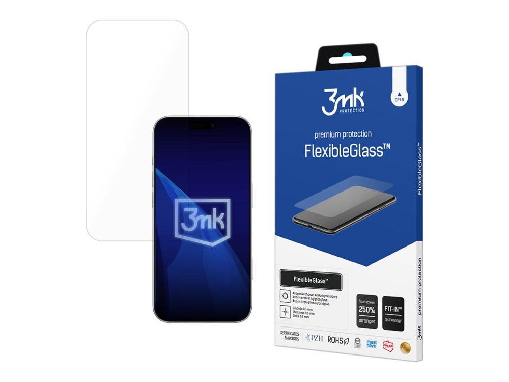3Mk Flexibleglass, Apple, Iphone 17, Splitterfrei, Fallbeständig, Schlagfest, Kratzresistent, Transparent, 1 Stück(E)