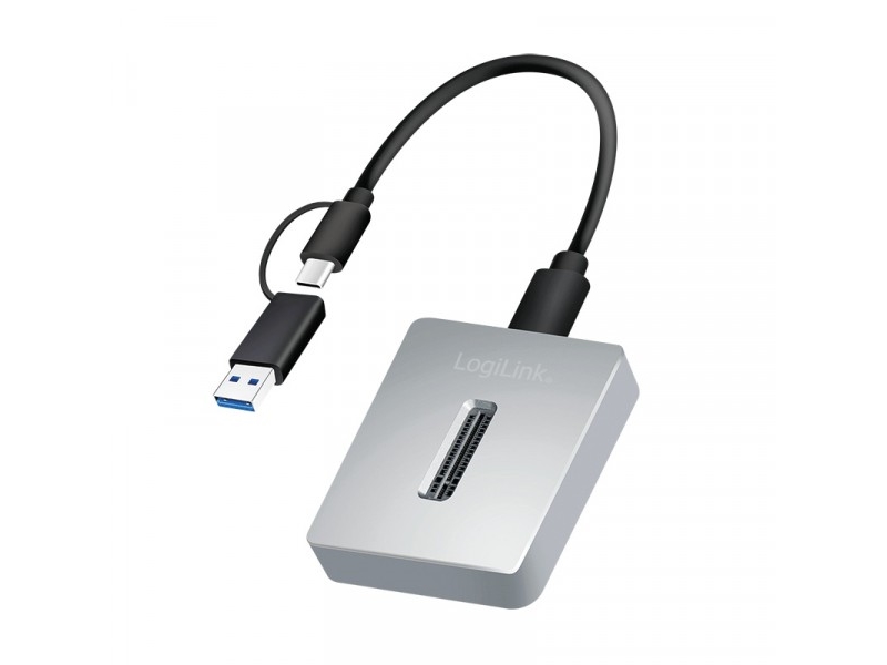Logilink Usb 3.2 Gen2 Festplatten Docking Station, Silber Unterstützt M.2 Nvme (Pcie) Ssds Bis 8 Tb, - 1 Stück (Qp0034)