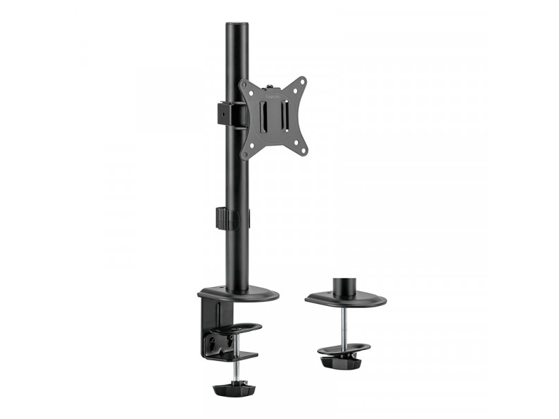 Logilink Monitorhalterung, Armlänge: 65 Mm, Schwarz Mit Klemme, Für Monitore Von 43,18 - 81,28 Cm (17-32"), - 1 Stück (Bp0222)