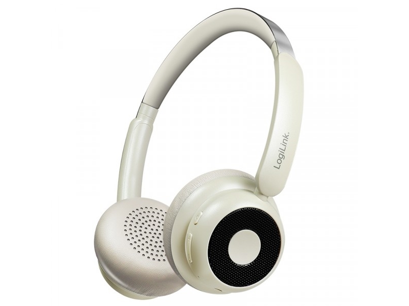 Logilink Bt0072s Over Ear Kopfhörer Bluetooth Creme (Bt0072s)