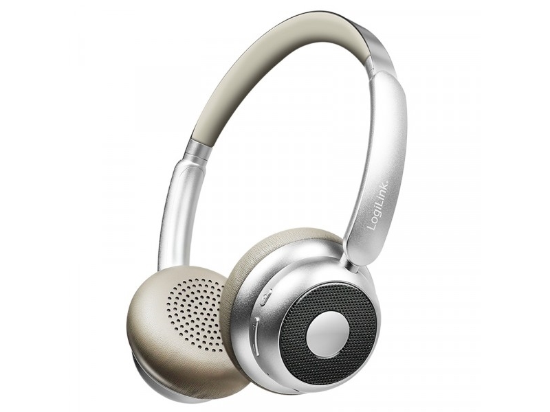 Logilink Bt0072br Over Ear Kopfhörer Bluetooth Silber (Bt0072br)