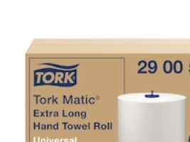 Håndklædeark, Tork Matic H1 Extra Long, 290059, hvid, på rulle, pakke a 6 stk