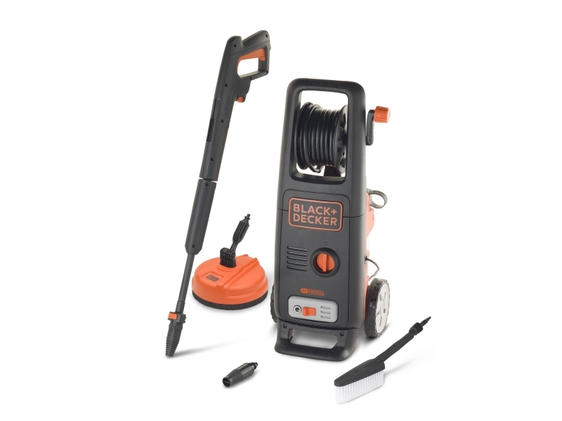 Black & Decker BXPW1700PE, Pysty, Sähkö, 6 m, Korkeapaine, Musta, Oranssi, 420 l/h