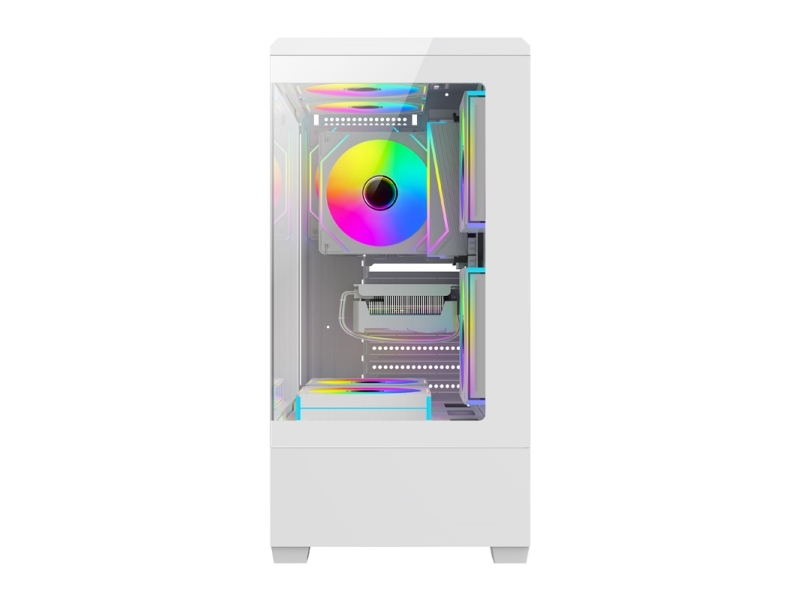 Darkflash C365 Gehäuse Weiß + 5 Lüfter
