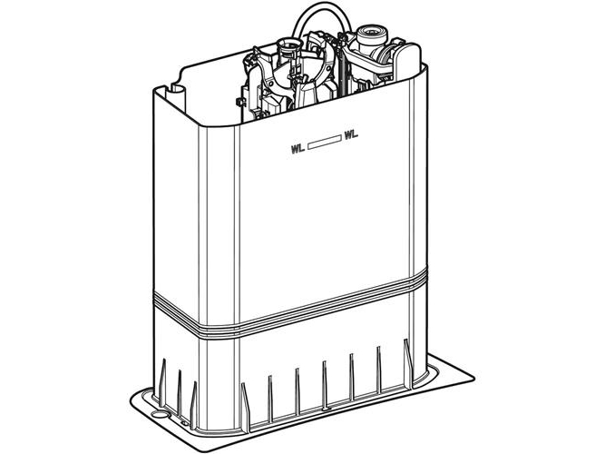 IFØ Ifö Ifö Spira muovinen sisäsäiliö, jossa on hana