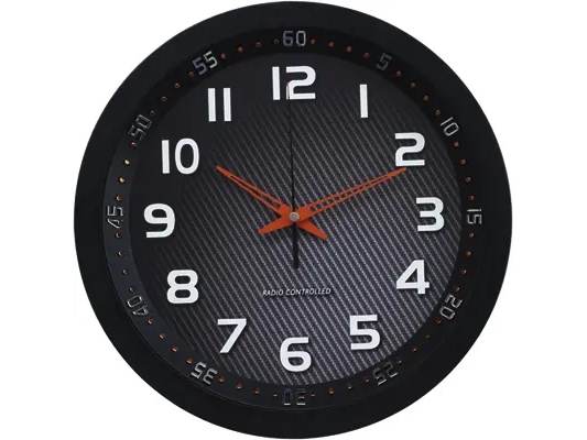 Technoline WT 8972, Vägg, Radiostyrd klocka, Rund, Svart, Analog, 30 cm | Huset - Säkerhet & Larm - Klockor och väckarklockor | GameStuff