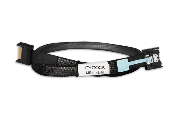 Icy Dock Mb414l-B, Kabel, Schwarz, 500 Mm, 1 Stück(E), Ul20744
