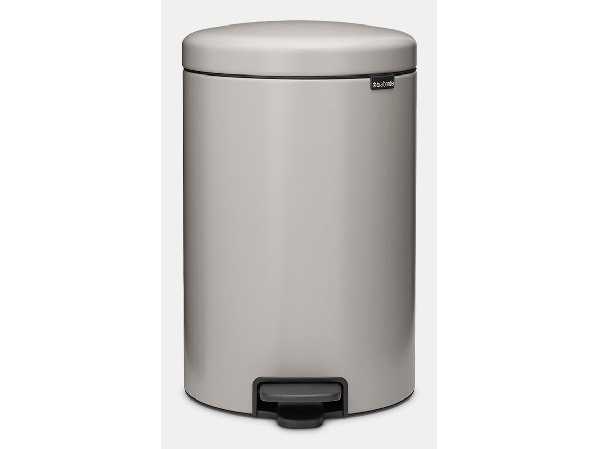 Brabantia Newicon, 20 L, Rund, Stahl, Grau, Kunststoff, Terrasse