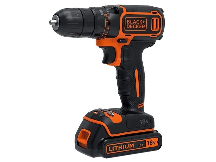 Black &amp  Decker Black + Decker sladdl&ouml;s skruvmejsel, 18 V, svart, BDCDC18-QW, 18 voltV