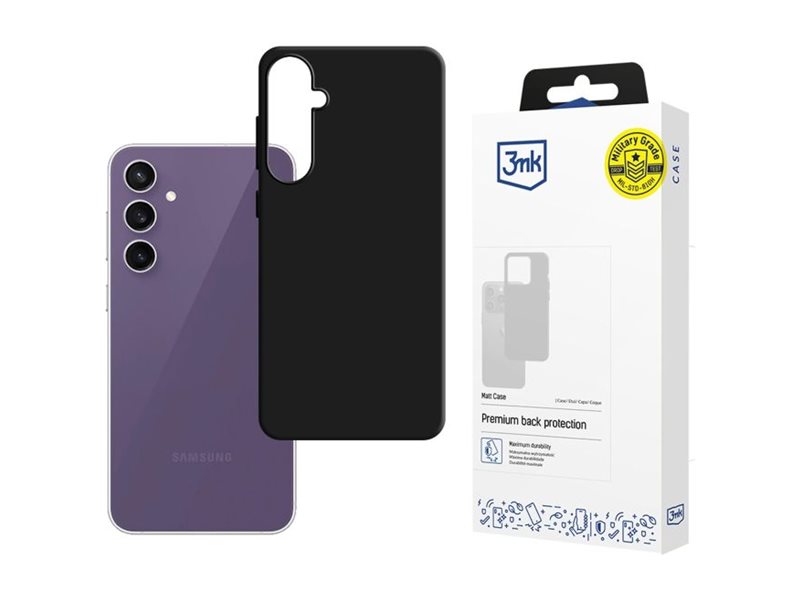 3Mk Mattes Gehäuse Für Samsung Galaxy S24 Fe, Schwarz (5903108583985)