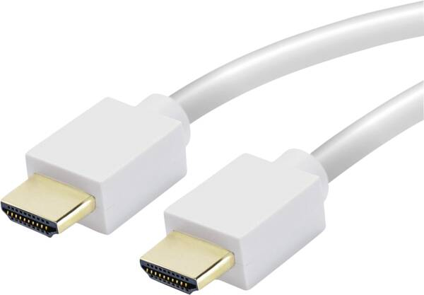 Vivanco VVITCABHDMIET100W, 1 m, HDMI-tyyppi A (vakio), HDMI-tyyppi A (vakio), Valkoinen