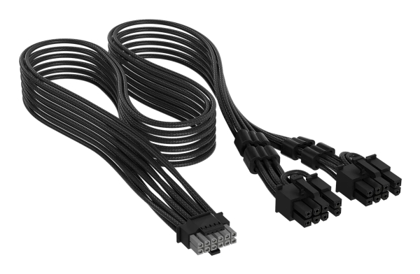 Corsair CP-8920435, 12V-2x6, 2 x PCI-E(6+2 pin), 0,65 m, Hankoppling, Hankoppling, Rak | Datortillbehör - Övriga datortillbehör - Reservdelar | GameStuff