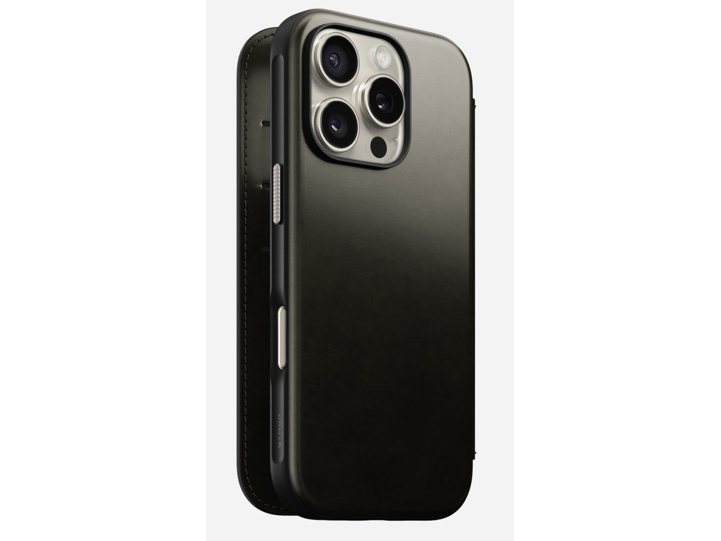 Nomad Nomad Leather Folio, Grün Chrome - Iphone 16 Pro