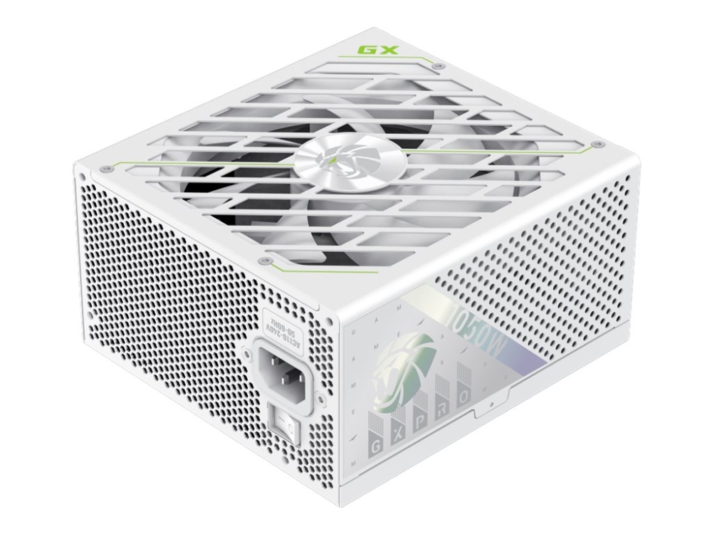 Gamemax Gx Series Gx Pro 1050G Wh - Strømforsyning (Intern) - Atx12v 3.1 - 80 Plus Gold - Ac 110-240 V - 1050 Watt - Aktiv Pfc - Hvid