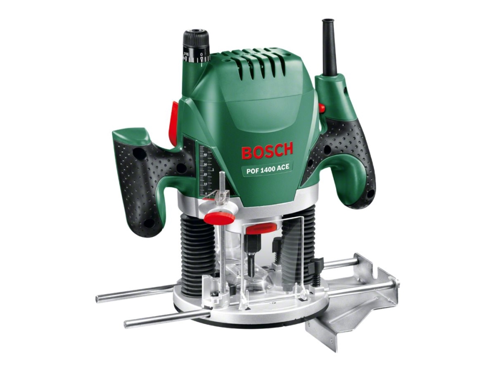 Bosch POF 1400 ACE - Hand&ouml;verfr&auml;s f&ouml;r h&aring;ltagning - 1400 W - hylsa 6 mm, 6,35 mm, 8 mm